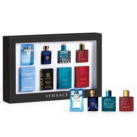 men's versace mini cologne gift set|versace men's cologne sampler set.